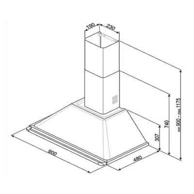 ВЫТЯЖКА SMEG KT90PE ВЫТЯЖКА SMEG KT90PE
