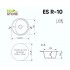 EcoStone ES-10 белый d=440мм ПОД ЗАКАЗ (!!!) EcoStone ES-10 белый d=440мм ПОД ЗАКАЗ (!!!)