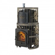 Печь для бани Эверест "Легкий пар Профи" Ковка Б/В (закрытая каменка из нерж. стали)