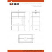 Камин EVEREST D10 «VYBORG» Н-1180 Талькохлорит