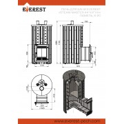 Печь для бани Эверест "Steam Master 30 ЧУГУН" Ламель Талькохлорит, S-20
