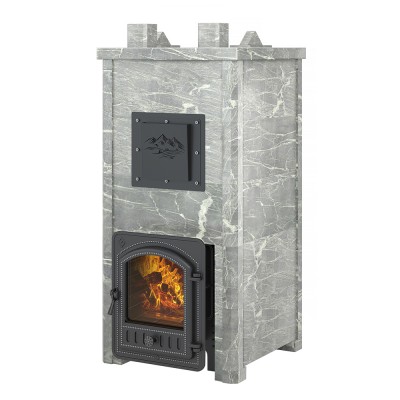 Печь Эверест "Легкий пар Профи" каменка из нерж. стали, Талькохлорит, S-50 мм Печь Эверест "Легкий пар Профи" каменка из нерж. стали, Талькохлорит, S-50 мм