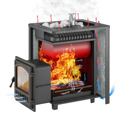 Печь для бани Эверест 24 Легкий пар (280) Талькохлорит,S-20 Печь для бани Эверест 24 Легкий пар (280) Талькохлорит,S-20