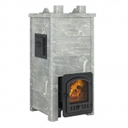 Печь Эверест "Легкий пар Профи" каменка из нерж. стали, Талькохлорит, S-50 мм