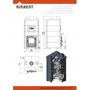 Печь Эверест "Легкий пар Профи" каменка «по-серому», Талькохлорит, S-50 мм Б/В