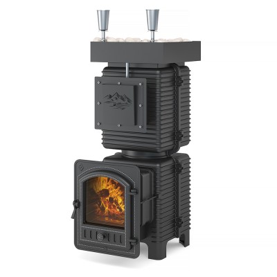 Печь для бани Эверест "Легкий пар Профи" под обкладку (чугунная закрытая каменка) Печь для бани Эверест "Легкий пар Профи" под обкладку (чугунная закрытая каменка)