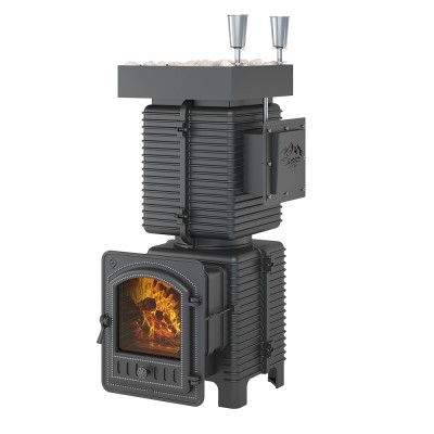 Печь для бани Эверест "Легкий пар Профи" под обкладку (чугунная закрытая каменка) Печь для бани Эверест "Легкий пар Профи" под обкладку (чугунная закрытая каменка)