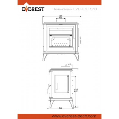 Печь-камин EVEREST S13 Печь-камин EVEREST S13