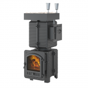 Печь для бани Эверест "Легкий пар Профи" под обкладку Б/В (закрытая каменка из нерж. стали)