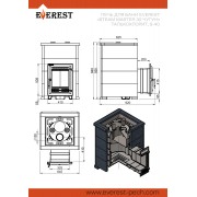Печь для бани Эверест "Steam Master 30 ЧУГУН" Талькохлорит, S-40