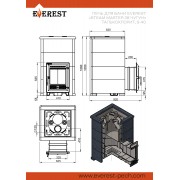 Печь для бани Эверест "Steam Master" 38 ЧУГУН Талькохлорит, S-40