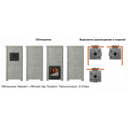 Печь Эверест "Легкий пар Профи" каменка из нерж. стали, Талькохлорит, S-50 мм