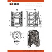 Купить печь для бани Эверест "Steam Master" 18 (210М) б/в