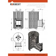 Печь для бани EVEREST "Steam Master 38 ЧУГУН" Ламель Пироксенит Элит, S-20 (2023)