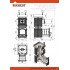 Печь для бани Эверест "Легкий пар Профи" под обкладку (по-серому) Печь для бани Эверест "Легкий пар Профи" под обкладку (по-серому)