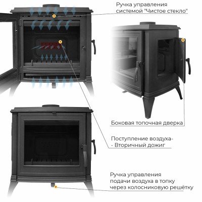 Печь-камин EVEREST S10 Печь-камин EVEREST S10