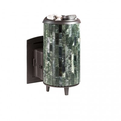 Печь банная "Атмосфера XL (Про)" в ламелях из натурального камня "Змеевик" наборный Печь банная "Атмосфера XL (Про)" в ламелях из натурального камня "Змеевик" наборный