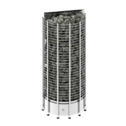 SAWO Электрическая печь TOWER вертикальная, пристенная, 18 кВт, TH9-180NS-WL, выносной пульт (пульт и блок мощности докупаются отдельно)