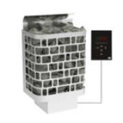 SAWO Электрическая печь Krios настенная, 6,0 кВт, нерж. сталь, артикул KRI-60Ni2-P, выносной пульт (встроенный блок мощности, пульт покупается отдельно)