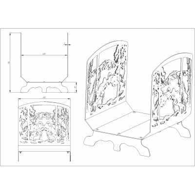 Дровница декор Kennet Лес Дровница декор Kennet Лес