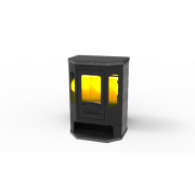 Печь-камин Kennet Антей три стекла 10кВт