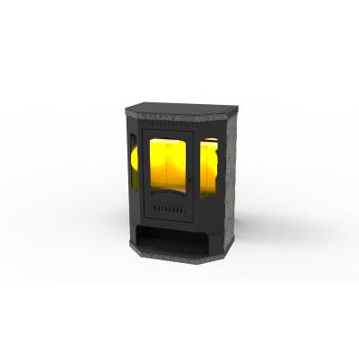 Печь-камин Kennet Антей три стекла 10кВт Печь-камин Kennet Антей три стекла 10кВт