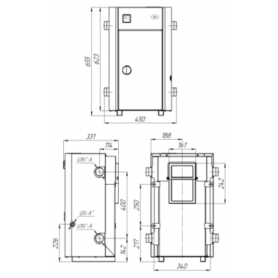 Парапетный котел ЛУЧ КСГ-10П Парапетный котел ЛУЧ КСГ-10П