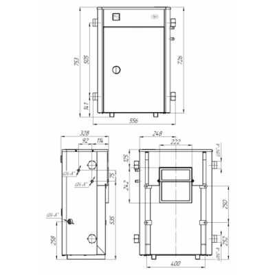 Парапетный котел ЛУЧ КСГВ-10П Парапетный котел ЛУЧ КСГВ-10П