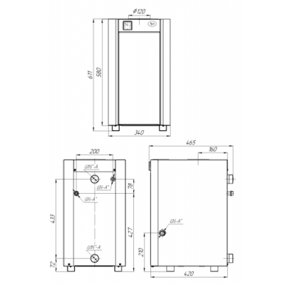Напольный газовый котел ЛУЧ КСГВ 20 Напольный газовый котел ЛУЧ КСГВ 20