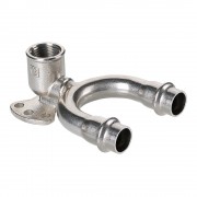 Фитинг из нержавеющей стали – пресс-водорозетка проходная 15 мм х 1/2"