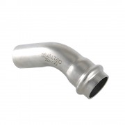 Фитинг из нержавеющей стали – пресс-угольник 45° внутренний/наружный 15 х 15 мм