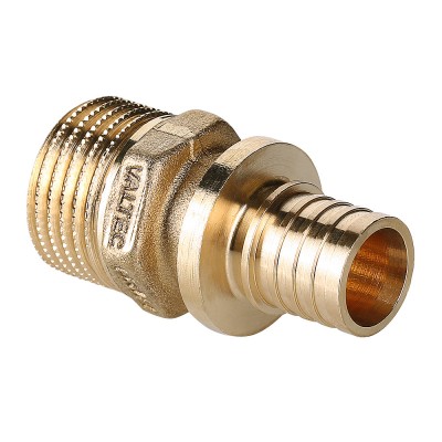 Фитинг аксиальный универсальный – фитинг надвижной с переходом на наружную резьбу 16 (2,2) мм х 1/2" Фитинг аксиальный универсальный – фитинг надвижной с переходом на наружную резьбу 16 (2,2) мм х 1/2"