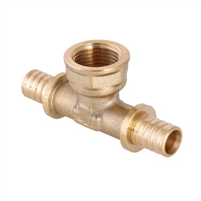 Фитинг аксиальный – тройник надвижной с переходом на внутреннюю резьбу 16 мм x 1/2" x 16 мм Фитинг аксиальный – тройник надвижной с переходом на внутреннюю резьбу 16 мм x 1/2" x 16 мм