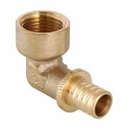 Фитинг аксиальный – угольник надвижной с переходом на внутреннюю резьбу 16 мм х 1/2"