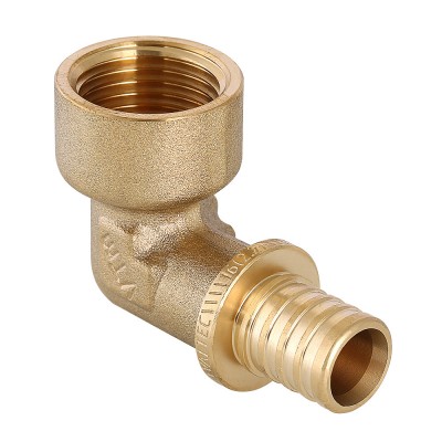 Фитинг аксиальный – угольник надвижной с переходом на внутреннюю резьбу 16 мм х 1/2" Фитинг аксиальный – угольник надвижной с переходом на внутреннюю резьбу 16 мм х 1/2"