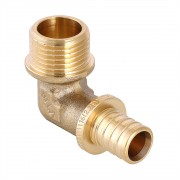Фитинг аксиальный – угольник надвижной с переходом на наружную резьбу 16 мм х 1/2"