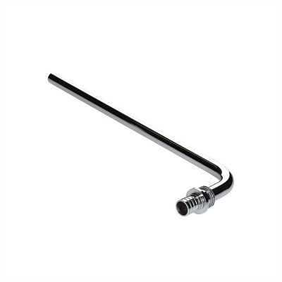 Фитинг аксиальный универсальный – угольник радиаторный с хромированной латунной трубкой с плавным поворотом, короткий 20 (2,8) х 15 мм, 30 см Фитинг аксиальный универсальный – угольник радиаторный с хромированной латунной трубкой с плавным поворотом, короткий 20 (2,8) х 15 мм, 30 см