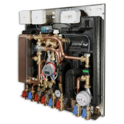 Квартирная станция с функцией приготовления горячей воды (без рециркуляции) т/сч - 1,5 куб.м/час. Квартирная станция с функцией приготовления горячей воды (без рециркуляции) т/сч - 1,5 куб.м/час.