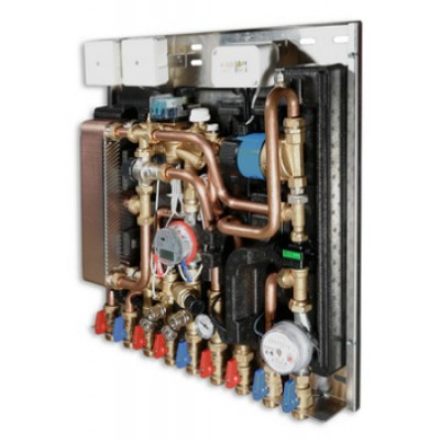 Квартирная станция с функцией приготовления горячей воды (с рециркуляцией) без т/сч Квартирная станция с функцией приготовления горячей воды (с рециркуляцией) без т/сч