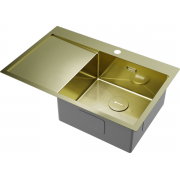 Мойка Omoikiri Akisame 78-R-LG нерж. сталь/светлое золото (4973086)