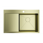 Мойка Omoikiri Akisame 78-R-LG нерж. сталь/светлое золото (4973086)