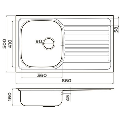 Мойка Omoikiri Kashiogawa 86-IN нерж. сталь/нержавеющая сталь (4993453) Мойка Omoikiri Kashiogawa 86-IN нерж. сталь/нержавеющая сталь (4993453)