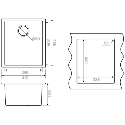 Мойка Kuchenstern SUB 45 белый Мойка Kuchenstern SUB 45 белый