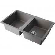 Мойка Omoikiri Kitagawa 86-2-GR Artceramic/leningrad grey (4993491)