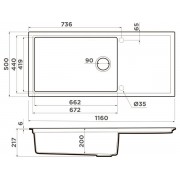 Мойка Omoikiri Sintesi 116-WH Artceramic/белый (4997121)