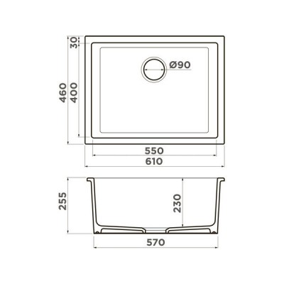 Мойка Omoikiri Okinoshima 61-U/I-WH Glossy Natceramic/белый глянцевый (4993256) Мойка Omoikiri Okinoshima 61-U/I-WH Glossy Natceramic/белый глянцевый (4993256)