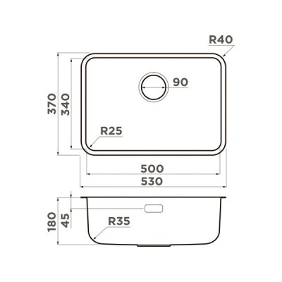 Мойка Omoikiri Omi 53-U/I-IN Ultra Mini нерж.сталь/нержавеющая сталь (4997405) Мойка Omoikiri Omi 53-U/I-IN Ultra Mini нерж.сталь/нержавеющая сталь (4997405)