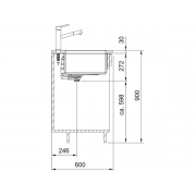 Мойка Franke BXM 210/110-50 F-INOX, антрацит, вентиль-автомат (127.0650.363)