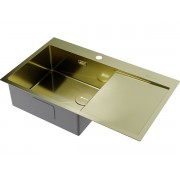 Мойка Omoikiri Akisame 86-L Side-LG нерж. сталь/светлое золото (4997045)