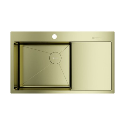 Мойка Omoikiri Akisame 86-L Side-LG нерж. сталь/светлое золото (4997045) Мойка Omoikiri Akisame 86-L Side-LG нерж. сталь/светлое золото (4997045)